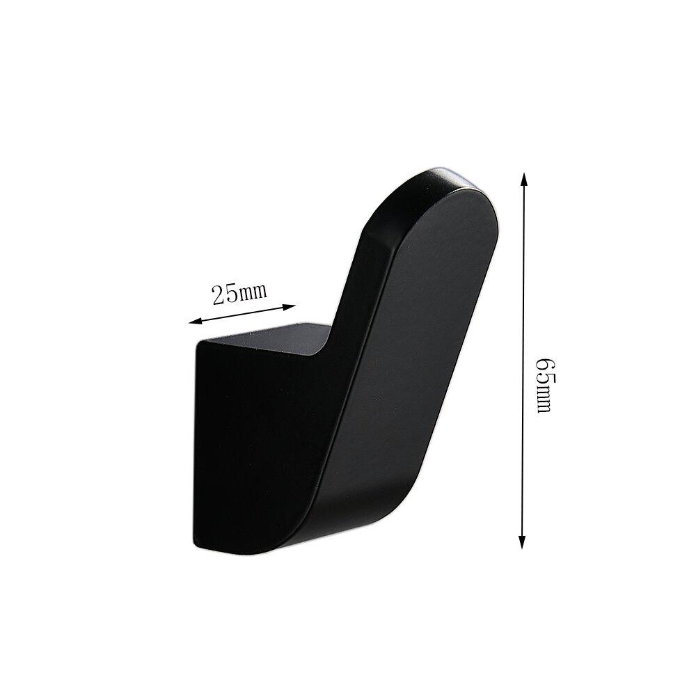 Light Luxury Aluminum Wall-Mounted Multifunction Hat Clothing Hook Space-Saving Home Decoration Accessory Black Gold White
