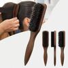 Wooden Handle Barber Styling Bristle Brush Backcombing Back Hair Brush  For Thick/Fine Hair
