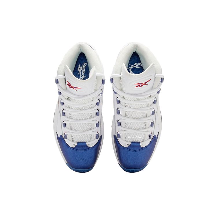 Reebok Question Mid Blue Toe 2022 Unisex Sneakers White Footwear-White Classic-Cobalt GX0227
