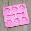 Чистые продукты, силиконовая форма для торта, собака, кошка, лапа, форма кости, шоколадные конфеты, печенье, инструмент для выпечки «сделай сам»