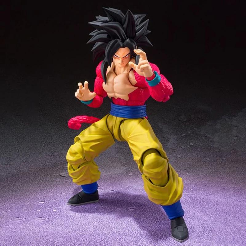Фигурки SHF Dragon Ball GT Супер Сайян 4 Веджета Сон Гоку Фигурка Действия ПВХ Подвижная Коллекционная 16см Аниме Гоку Гогета Модель Игрушки