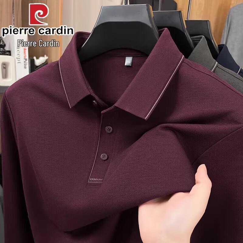 Pierre Cardin Мужская повседневная футболка-поло с длинным рукавом