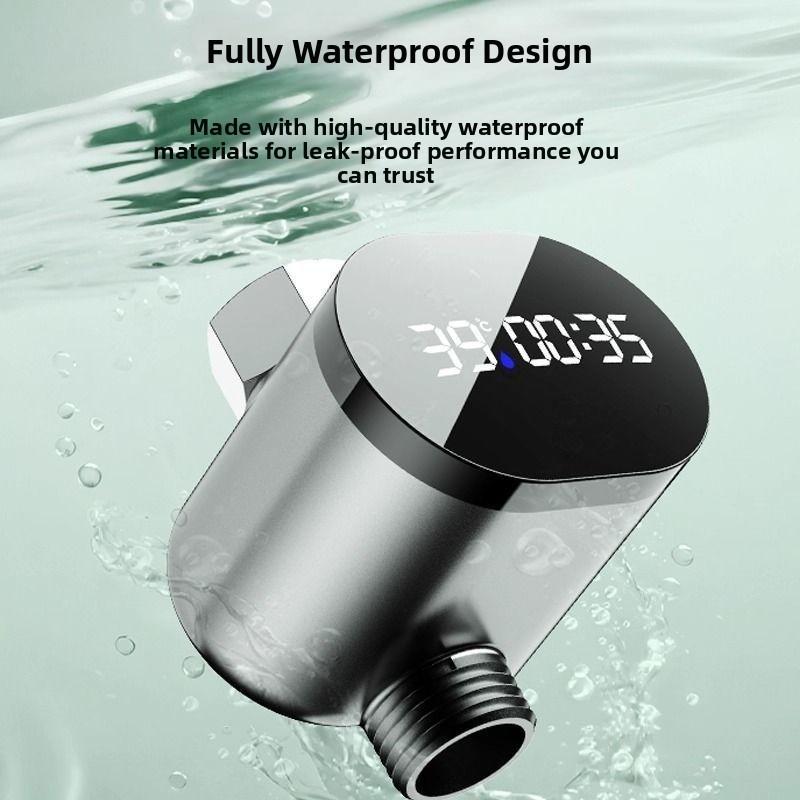 Real-time Temperature Display Shower Thermometer LED Thermometer ABS Material