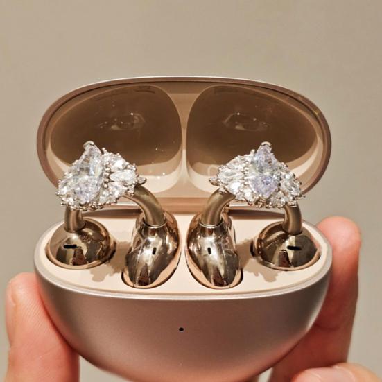 Стразы для наушников-вкладышей с открытым ухом, декоративные циркониевые аксессуары для наушников, съемные украшения своими руками