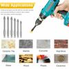 6Pcs Multifunctional Drill Bits Carbide Tungsten Ceramic Triangle Drill Bit Set Hole Cutter For Ceramic Tile Concrete Brick Wall Glass