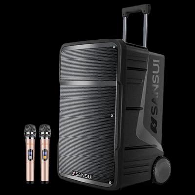 Портативная уличная PA-колонка SANSUI A15 с микрофоном, штекер CN (адаптер в комплекте)