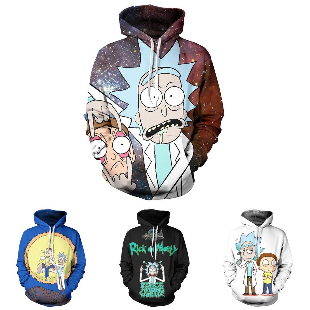 Cartoon Rick And Morty 3d Print Casual Hoodies Women Men Sweatshirt Pullover New