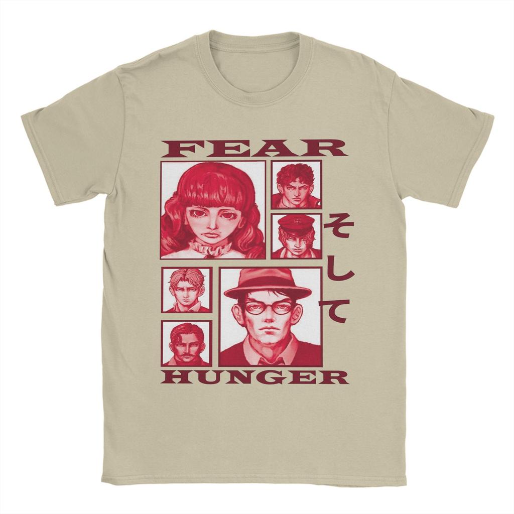 Новинка Fear And Hunger Инди Хоррор Футболка Мужская Круглый Вырез Короткий Рукав Топы Хлопок Летняя Одежда