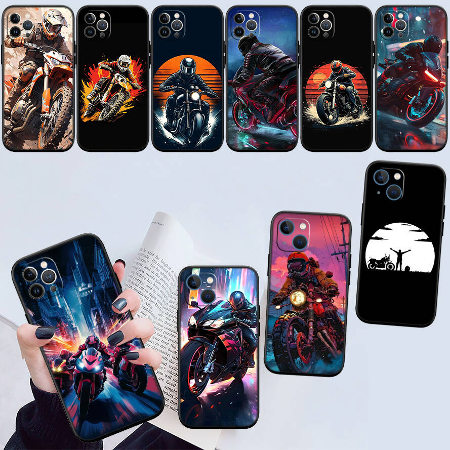 Чехол для телефона с дизайном Мотоциклетные гонки для Xiaomi Poco C40 C51 C50 C55 C65 C71 C75 C85 F8 F7 F6 F5 F3 F2 X7 X6 X4 X3 X2 M7 M6 M5 M4 M3 M2 Pro