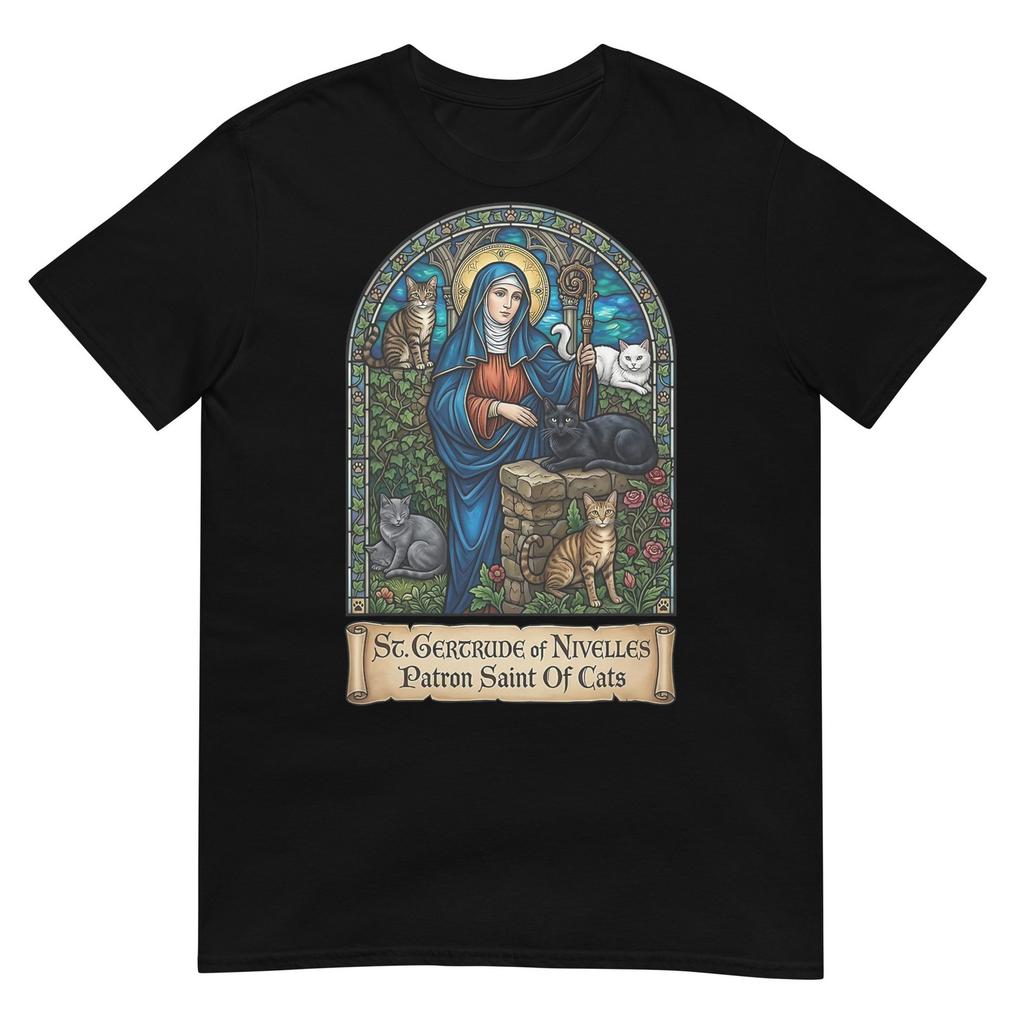 St Gertrude Of Nivelles Patron Saint Of Cats TShirt