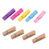 100Pcs Colored Clothes Pins Wooden Clothespins Smooth Edge Burr Free Strong Grip Heavy Duty Clothing Pins DIY Crafts Photo Clips