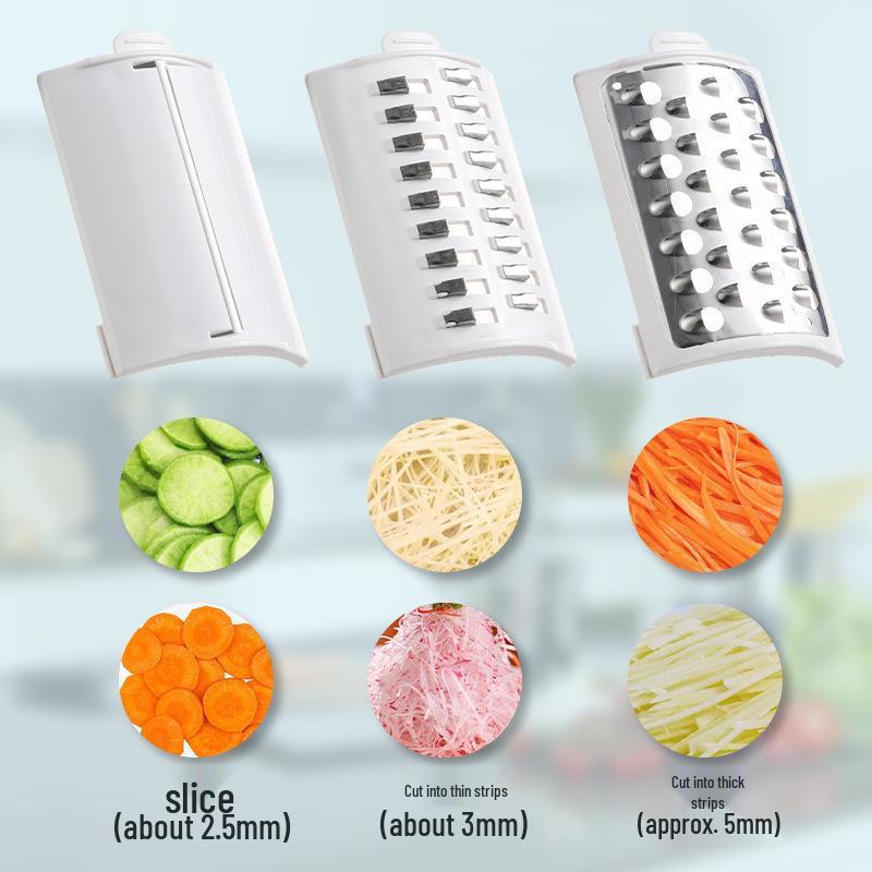 Автоматическая многофункциональная овощерезка и слайсер: Эффективный кухонный комбайн для раскатывания, нарезки и шинковки