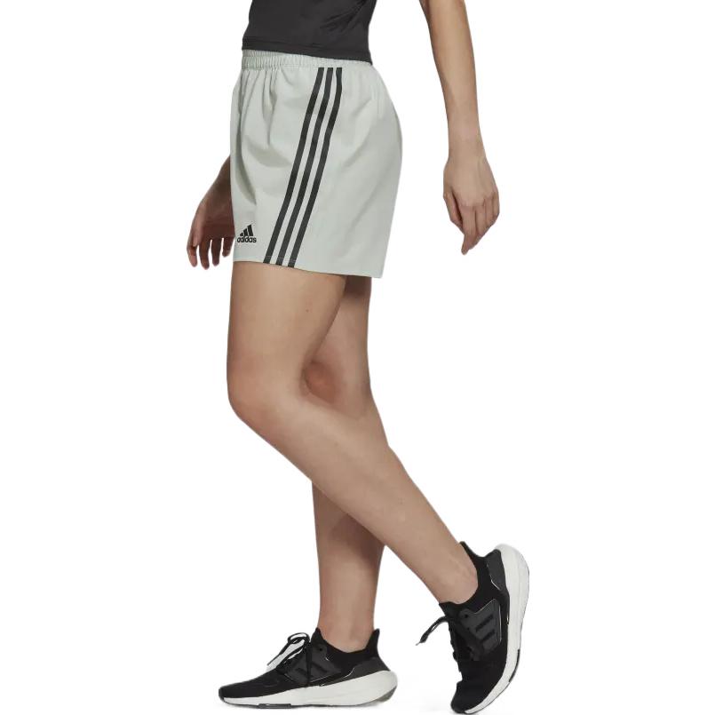 adidas Три полоски логотип завязывается на резинке на талии прямые шорты женские шорты серые HJ9823