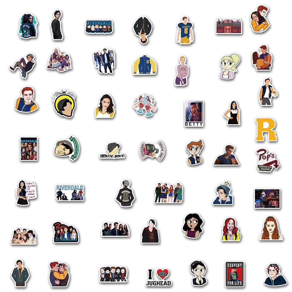 10/30/50/100 шт. Классический сериал Ривердейл Мультяшные Наклейки DIY Блокнот Скрапбукинг Телефон Багаж Крутая Водонепроницаемая Граффити Наклейка