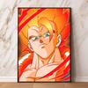 Canvas Art Painting Dragon Ball Wukong Wall Decoration Modern Living Room Cartoon Character Picture Poster
