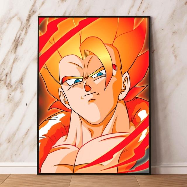 Canvas Art Painting Dragon Ball Wukong Wall Decoration Modern Living Room Cartoon Character Picture Poster