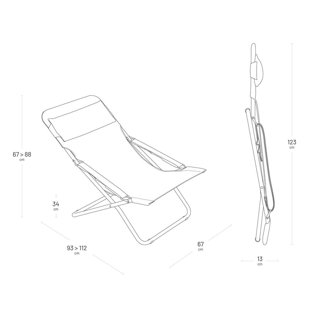 Lafuma Outdoor Chair Lounger Green LFM2864 8557 Green (Transabed Duo)