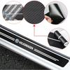 opq1 5Pcs Car Logo Door Sill Threshold Anti-scratch Protector Stickers For VW R-Line GTI Golf 6 7 Polo CC Passat B6 Tiguan Bora Jetta