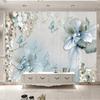 Modern 3d Photo Wallpaper Butterfly Flowers Jewelry Murals Living Room Tv Sofa Bedroom Backdrop Wall Mural Decor