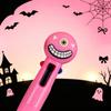 23 шт. Хэллоуинские четырехцветные выдвижные шариковые ручки, 3D-топпер в виде одноглазого розового монстра, Мультяшные канцелярские принадлежности для студентов, Подарки на Хэллоуин