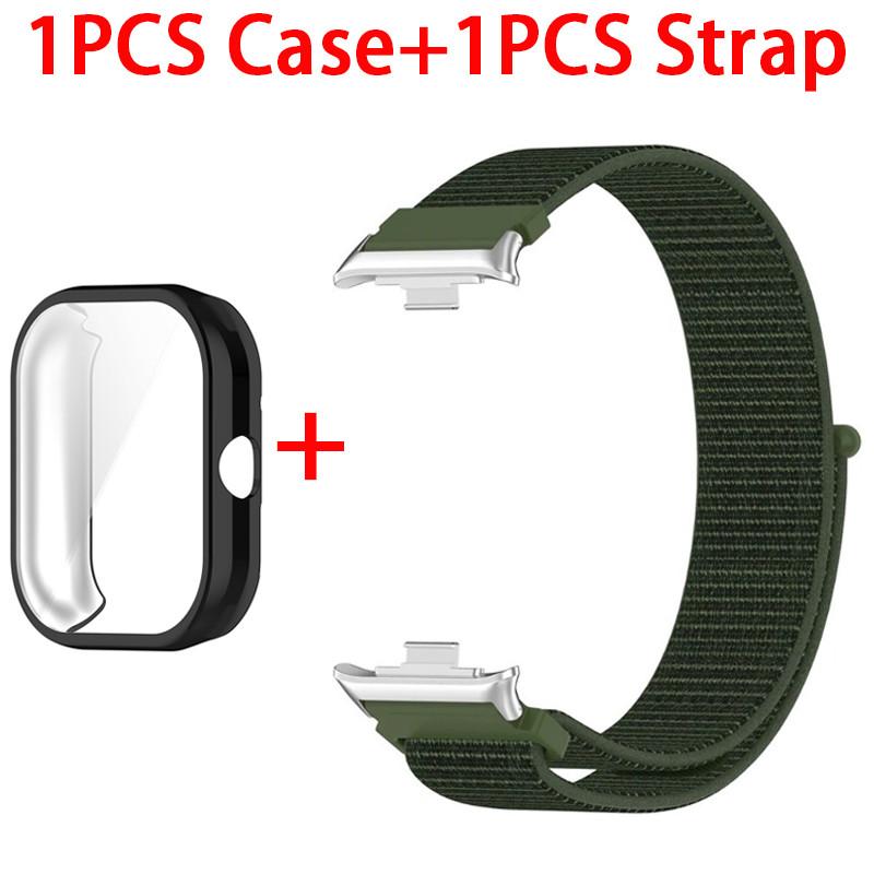 Nylon Loop Strap + TPU Case Cover for Redmi Watch 4 SmartWatch Sport Watchband Bracelet for Redmi Watch5 Wristband Shell