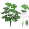 Искусственные растения Monstera Deliciosa, 18 головок, реалистичный домашний офисный стол, центральная часть, искусственные листья, искусственная зелень, украшение для дома и улицы