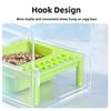 Spill-Resistant Hanging Parrot Feeder Removable Tray Birds Food Container Bird Bath  Indoor Use