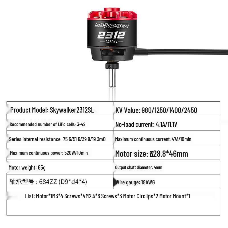 HOBBYWING Skywalker Fixed-Wing Brushless Motor