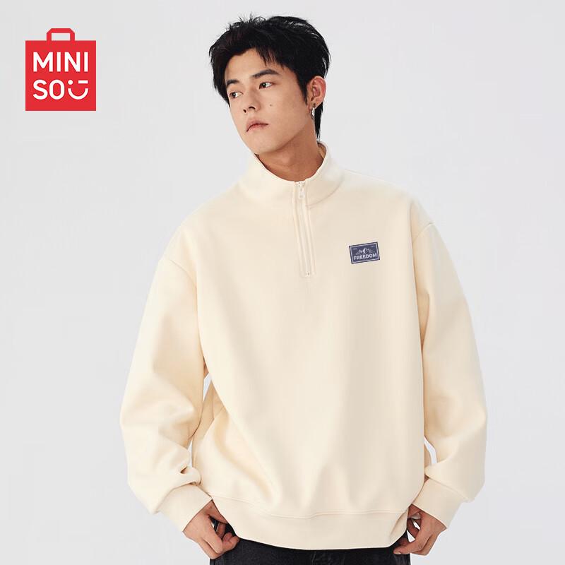 MINISO Unisex Heavyweight Stand Collar Sweatshirt
