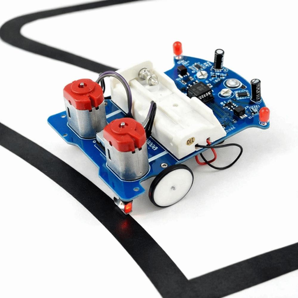 Умный Патруль D2-5 Интеллектуальный Следящий Автомобиль DIY Набор Робот Следующий по Линии Научная Выставка