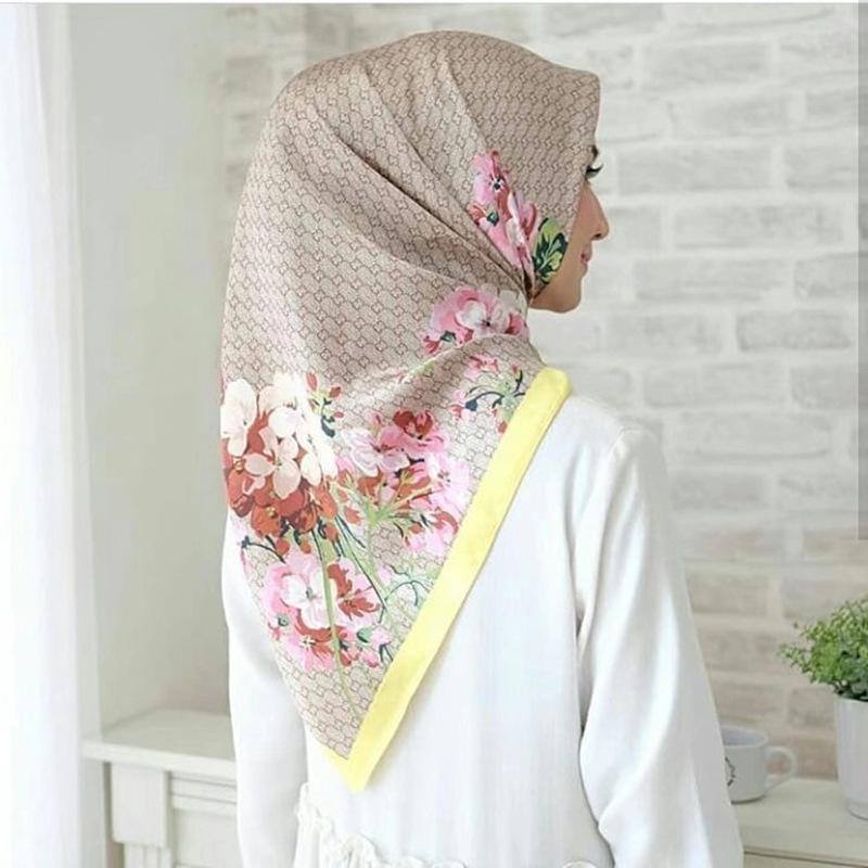 High-quality Luxurious Silk Scarves Headband Scarfs Neck Scarf For Women Chain Silk Scarf Women's Decorative Shawl