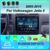 Автомобильное радио Android 14 Carplay Auto для Volkswagen Jetta 5 2005 2006 2007 2008 2009 2010 GPS мультимедийный проигрыватель 4G головное устройство стерео