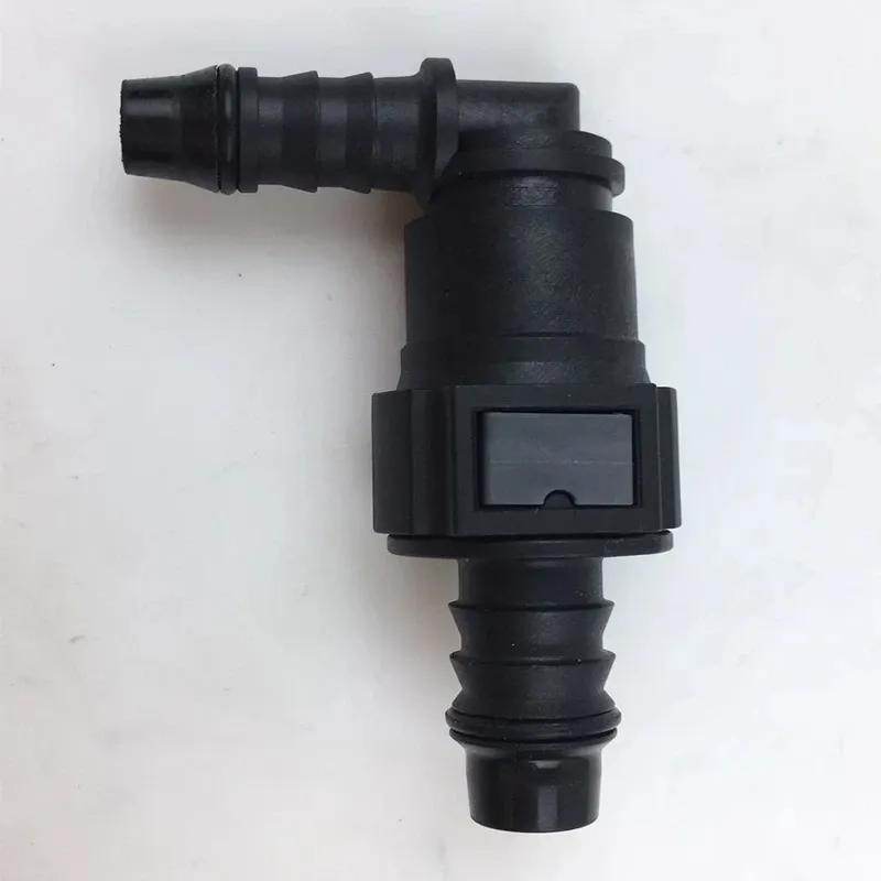 9.89 ID8 Male Female Car Accessories Curved Fuel Line Pipe Quick Connector Auto Parts Fittings Filter Fuel Connect Hot Deals