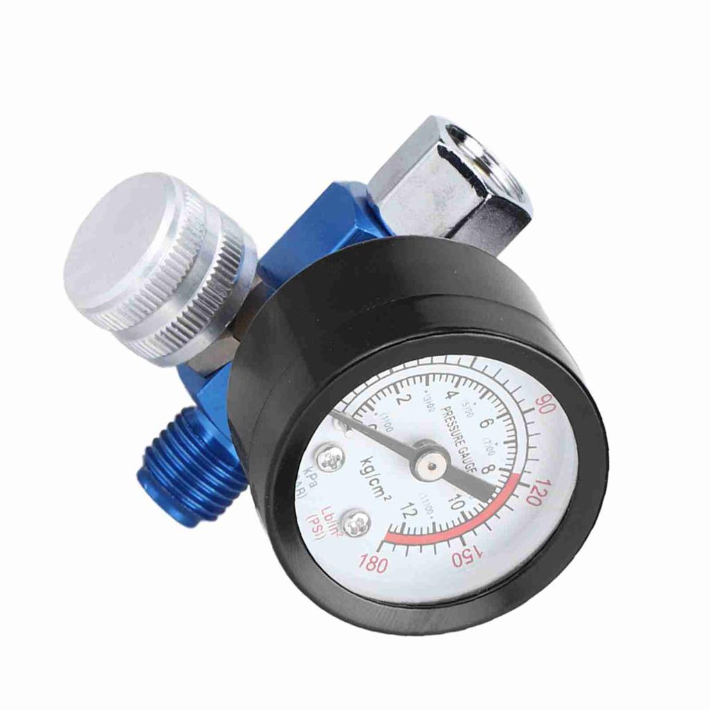 Регулятор давления воздуха Манометр Алюминиевый сплав Регулируемый краскопульт Воздушный инструмент G14