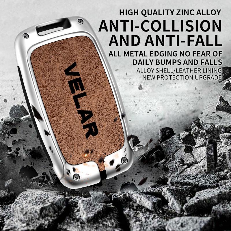 Чехол для дистанционного ключа автомобиля из цинкового сплава, чехол для Land Rover Velar, защита для дистанционного управления Land Rover VELAR, автоаксессуары