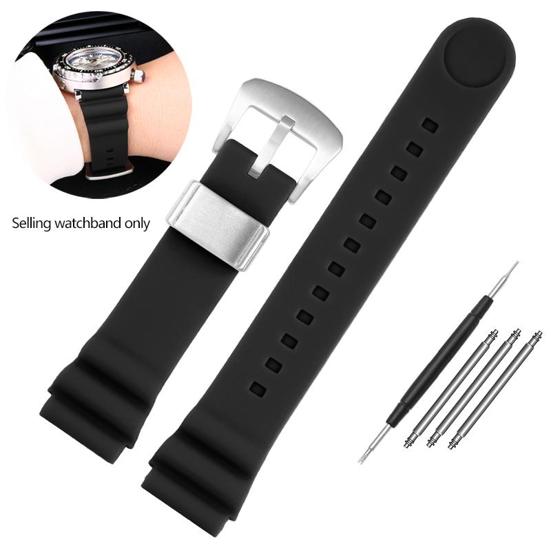 22mm Diving Rubber Strap for Seiko Watch SKX007 PROSPEX SRP777J1 No.5 Water Ghost Abalone Men Sport Silicone Watchband Bracelet