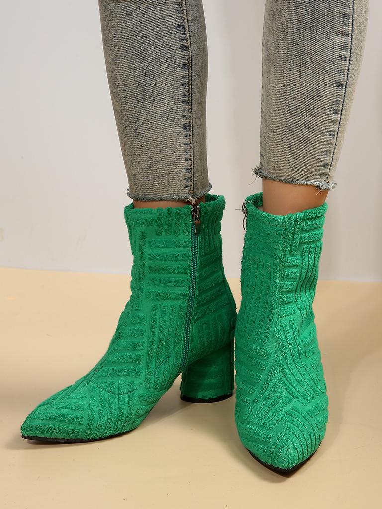 Новые женские остроносые короткие ботильоны на высоком каблуке, модные замшевые короткие ботильоны на толстом каблуке, остроносые тонкие ботильоны в британском стиле, ботильоны-носки