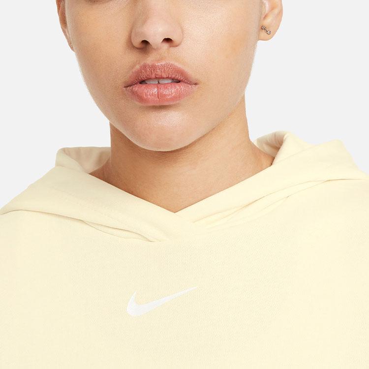 Nike Спортивная одежда Icon Clash Повседневная короткая толстовка с капюшоном и длинным рукавом Женская толстовка Coconut-Milk CZ9333-113