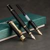 Fountain Pen Frosted Black Golden Dragon Iraurita INK PEN Stationery Office School Supplies