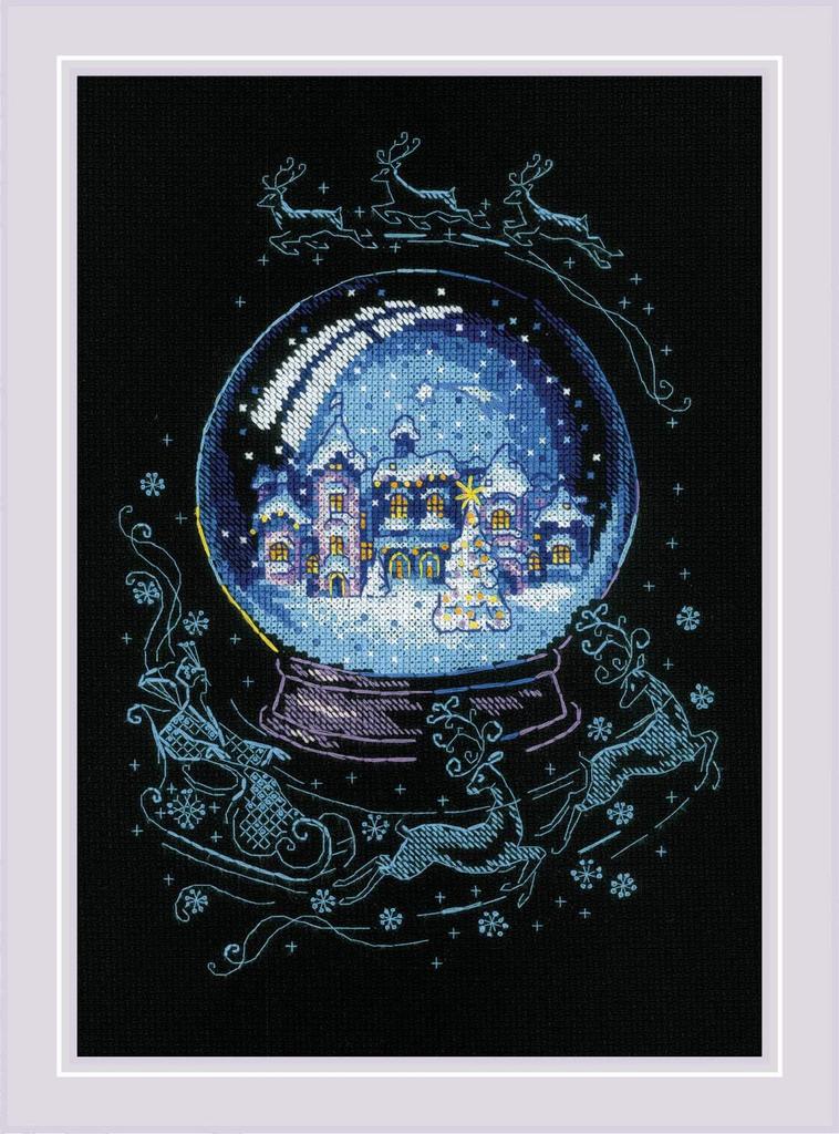 RIOLIS Winter Fairy Tale Christmas Cross Stitch Kit Beginner Advanced Cross Stitch Adult Cross Stitch Counted Stitch Embroidery Kit Christmas - 2151,