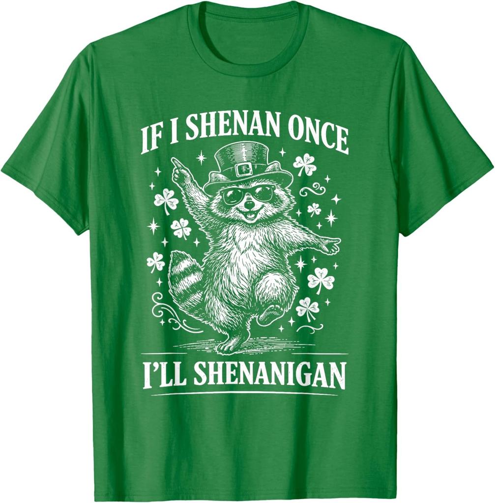 If I Shenan Once I’ll Shenanigan Raccoon Shenanigan Unisex T-Shirt