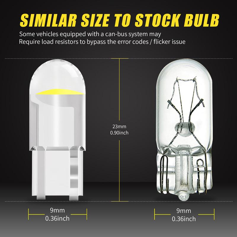 T10 LED W5W Canbus Glass COB 6000k Купольная лампа для чтения Маркерная лампа для номерного знака 168 194 192 DC 12 В Белый Красный