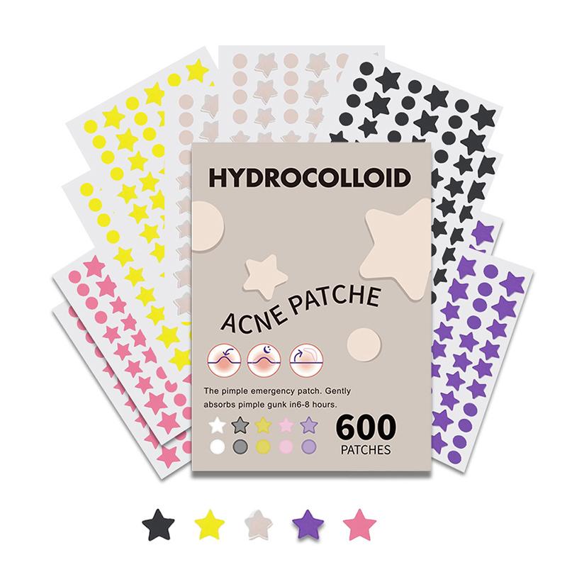 600 Pcs/Set Star Pimple Patch Acne Colorful Invisible Acne Removal Skin Care Stickers Concealer Face Spot Beauty Makeup Tools