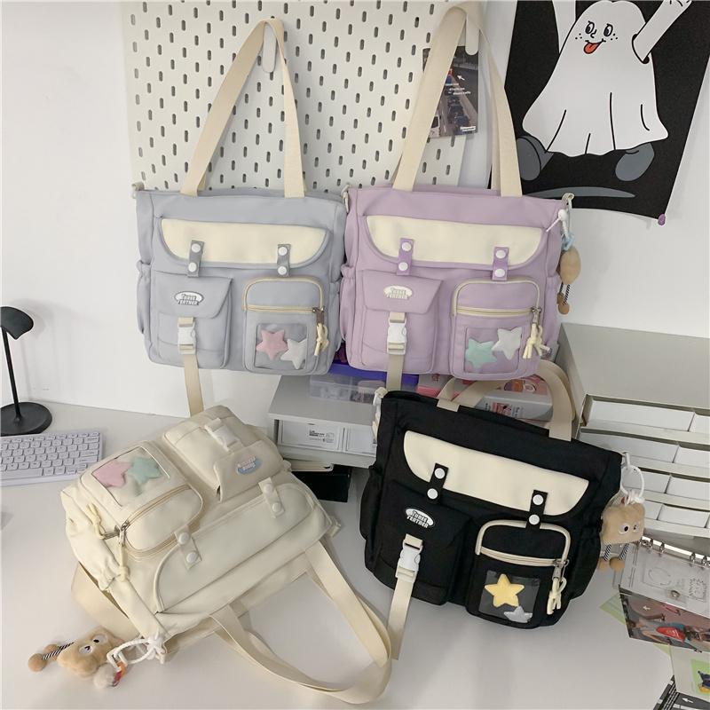 Студенческая классная книжная сумка, школьная сумка, женская сумка через плечо, сумка-мессенджер для девочек