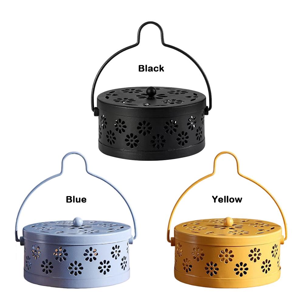 Чехол для спирали от комаров Держатель для лотка Противопожарный держатель для отпугивания комаров Портативная курильница для благовоний
