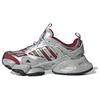 Xlg Runner Deluxe Lightweight Mecha Shoes Cyber Thick Sole Non-Slip Wear-Resistant Low-Top Running Shoes Unisex Sneakers Silver Wine-Red JP5762