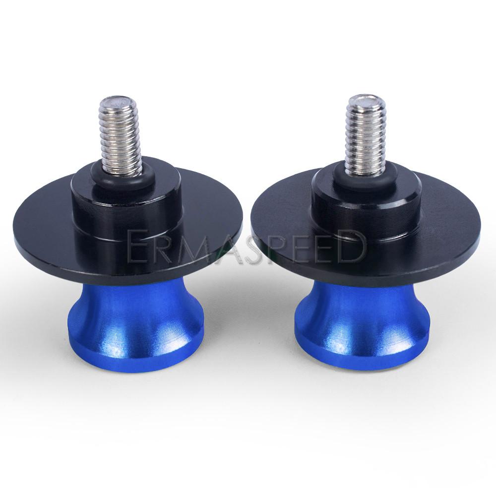 Для YZF-R1 R6 R25 R3 R15 R125 винты для подставки мотоцикла 6 мм катушки маятника мотоцикла слайдер-подставка винт с ЧПУ алюминий