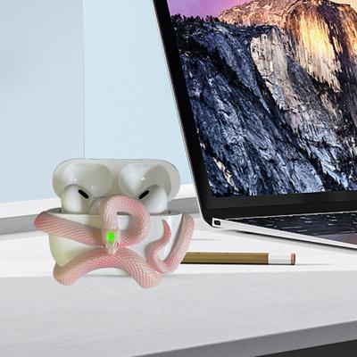 Защитный чехол для наушников с 3D-дизайном в виде змеи, ударопрочный, устойчивый к царапинам, беспроводные наушники в виде змеи