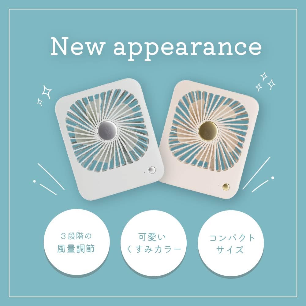 Smaly MINI DESK FAN Мини настольный вентилятор Серый Настольный вентилятор 3 уровня регулировки воздушного потока Перезаряжаемая батарея USB-зарядка Совместимый Подарок [2024