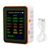 12 In 1 Air Quality Tester CO2 HCHO TVOC PM2.5 PM10 Temperature Humidity TFT Screen Rechargeable Air Quality Meter